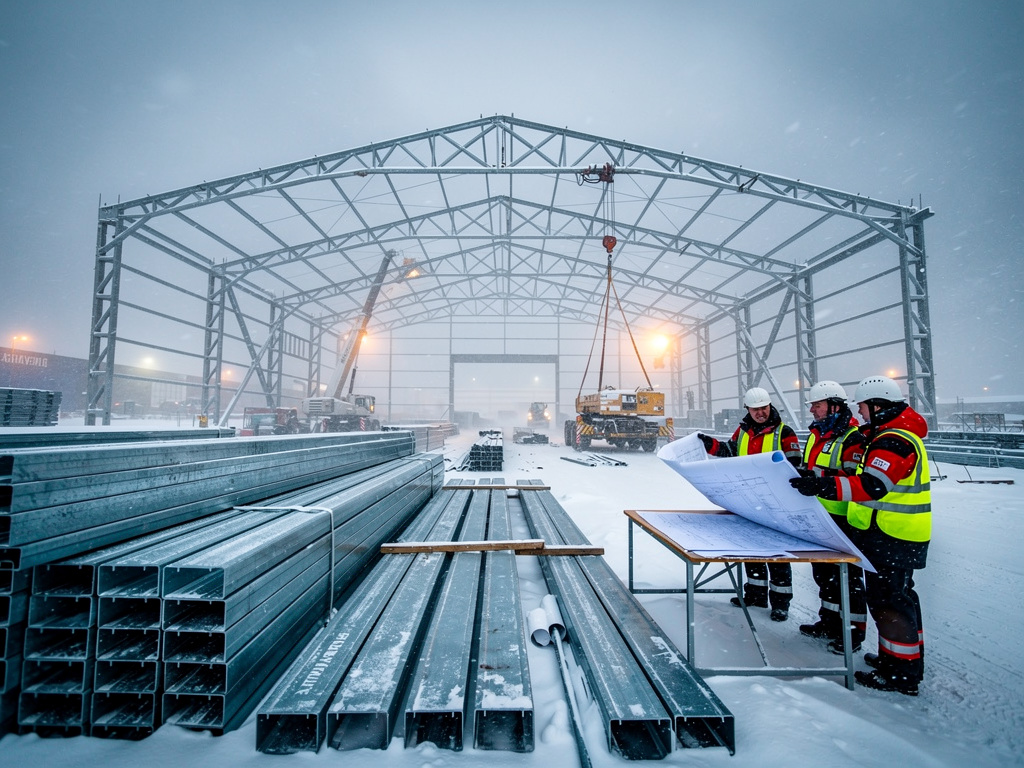 Ангар из металлоконструкций в Сибири: как сэкономили 40% бюджета и сдали за 2 месяца | Блог компании ОборонСпецСплав